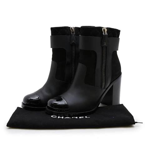 chanel boots made in italy leather black 2109-01|chanel ankle boots 2021.